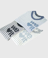 ウィーラブイットストライプ Tシャツ ブルー