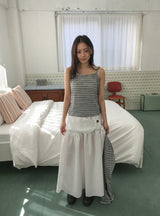 Vianne Stripe Sleeveless Cardigan Set