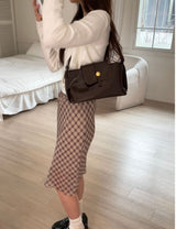 Vintage Leather Classic Shoulder Bag