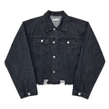 Frayed Crop Denim Jacket