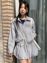 LIGHT CHECK BLOUSON (2C)