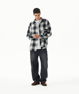 CUT OFF FLANNEL CHECK SHIRT