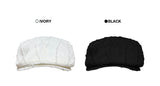 Rué Rue Fringe Snap Beret (2 colors)