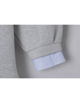 Claire Tie Layered Sweatshirt Dress Grey
