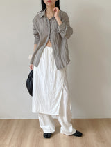 Block Stripe Loose Fit Shirt