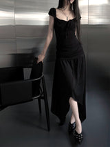 shirring flare top (2color)