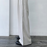 Mist Silver Pleated Pants