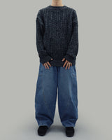 Ber Two-tone knit (Black)