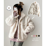 Vanin high neck soft wool jacket