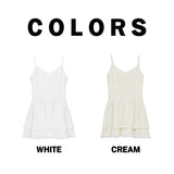 パンチング ティアードワンピース(Cream)