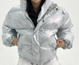 GLOSSY PEARL SHINY NUPSI SHORT PADDING - 2 COLOR