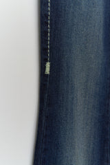 (W) Sen Low-rise Bootscut Denim Dark Blue