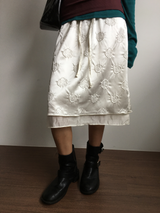 Reverse Rose Skirt (2color)