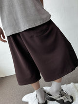 Cursive Letter Tattoo Graphic Balloon Bermuda Shorts 4color
