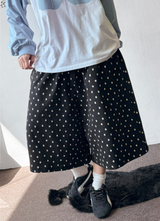 Toyd Blue Number Star Patch Tattoo Bermuda Shorts 2color