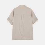 OWNイソップ リネン ロールアップ シャツ (2 colors)