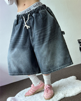 ALL BANDING カーペンターデニムバミューダパンツ 🤍🩶💙🖤2COLOR