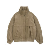 CORDUROY HIGH NECK BROWN JUMPER