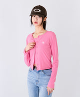 SLIM FIT LOGO CARDIGAN [4color]