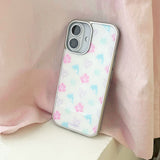[Glossy Glass Silver Bumper Case] ・シーブリーズパターン -カラー