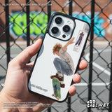 ヒップ ピクセル スケートボード エポキシ バンパー iPhone ケース