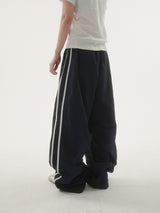 Rise track line pants -2C