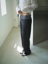 Lace band boots-cut pants(2c)