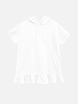 リボンシャーリングポケットフリル半袖フード (3c)