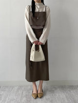 Ritz Pleated Mock Neck Blouse