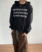 Fog Crop Hoodie Zip-UP