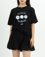 サークルフレンズTシャツ - BLACK(UNISEX)