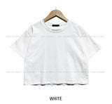 Mully ダメージコットンクロップTシャツ
