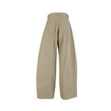 Snap Hem Wide Pants Ash Brown
