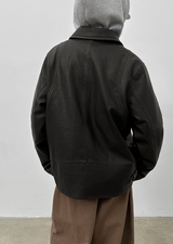 [MADE] Cuda Washing Leather Jacket