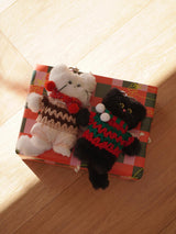 Keyring Acc 'Cowichan knit' - 3 Color