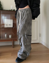 Dyed Parachute Cargo Pants