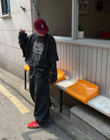 No.0717 BL レイヤードオーバーTシャツ