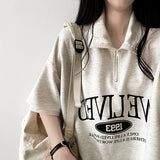 リヴェン ハーフジップ アノラック ショートスリーブ Tシャツ