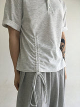rope henley neck short sleeve(2colors)