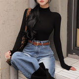 [BELLIDE MADE] Nave, ribbed turtleneck T-shirt
