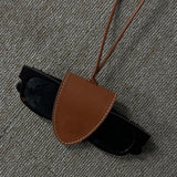[Real Leather] Stitch Clip Sunglasses Holder