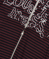 EMPTY STRIPE ZIP UP HOODIE