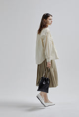 LUZIN MINI sheepskin shoulder bag / Matte Black