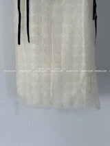 coloring flower embroidered mini dress
