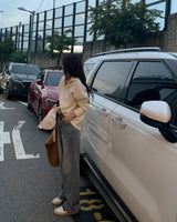 ヘアワイドデニムパンツ