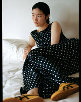 v back dot dress