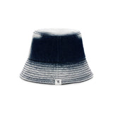 VZ Label Bleach Washing Denim Bucket Hat / Indigo
