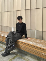 Looker Shirring Cargo Cotton Pants 3C