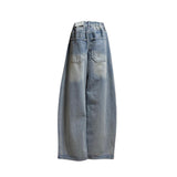 Sand Balloon Wide Banding Denim Pants