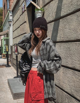 Chilled Cotton Overfit Check Shirt
